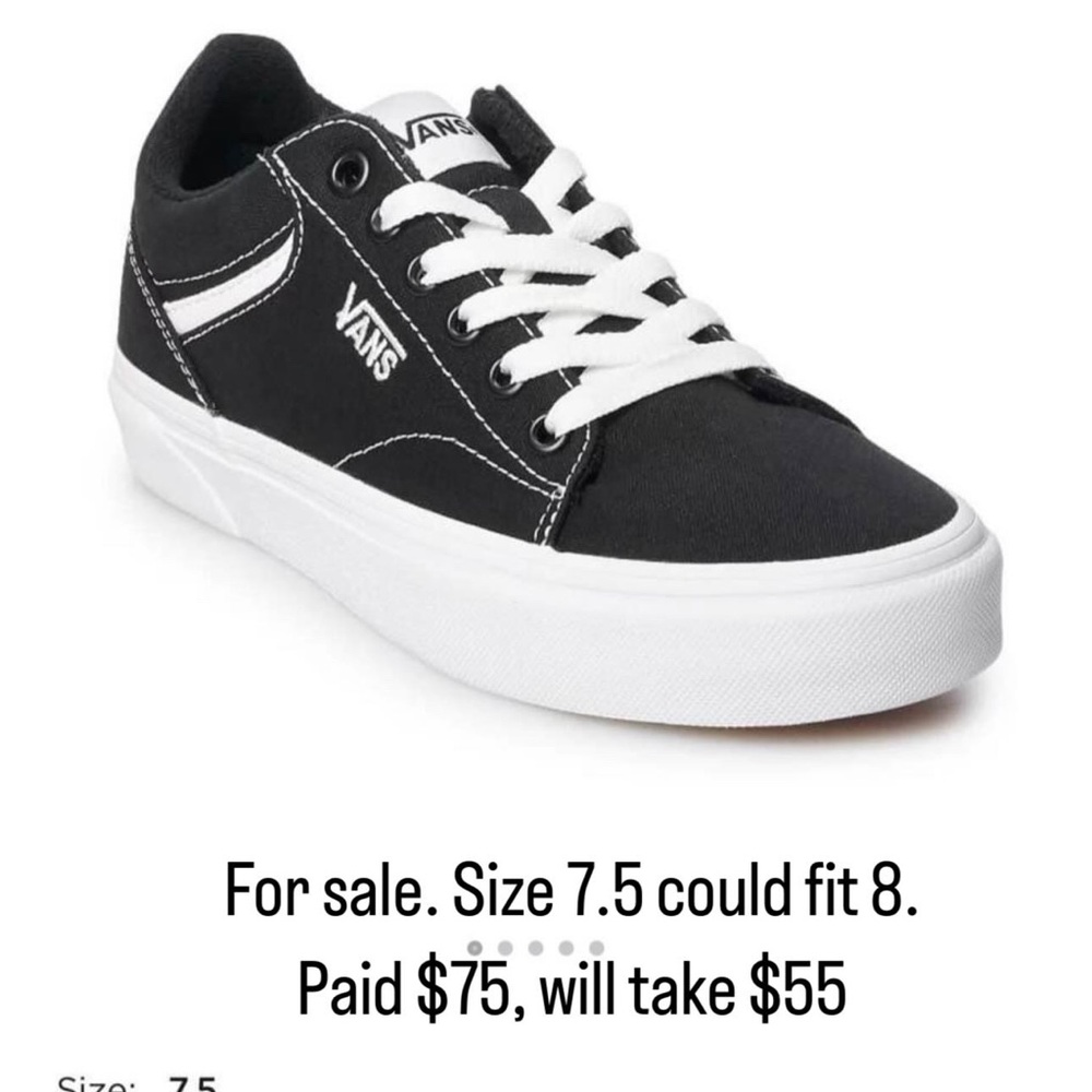 Vans Classic Black and White Sneakers